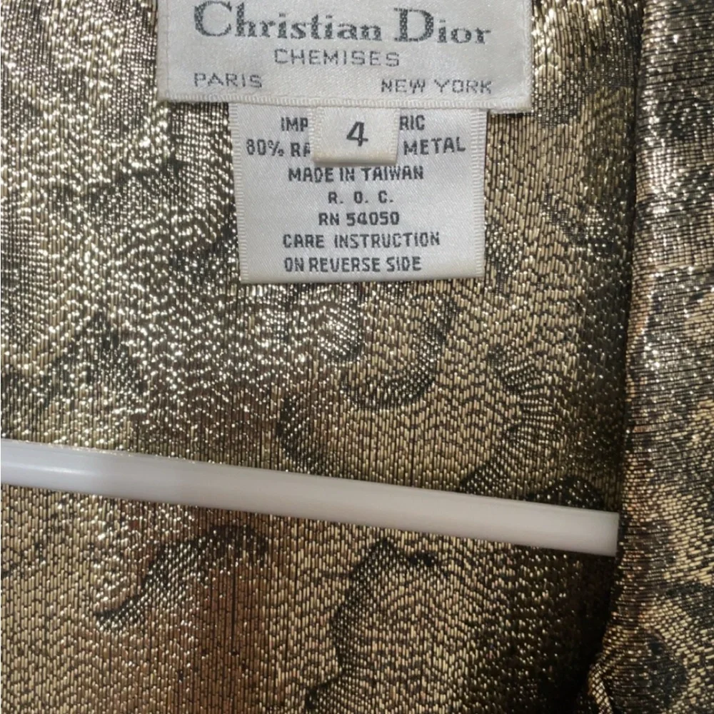 Dior Shimmering Gold Blazer